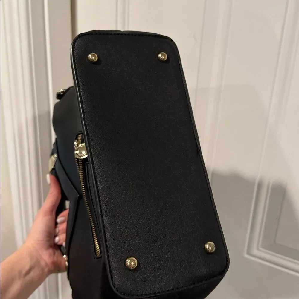 Catherine Malandrino Black and Gold Handbag